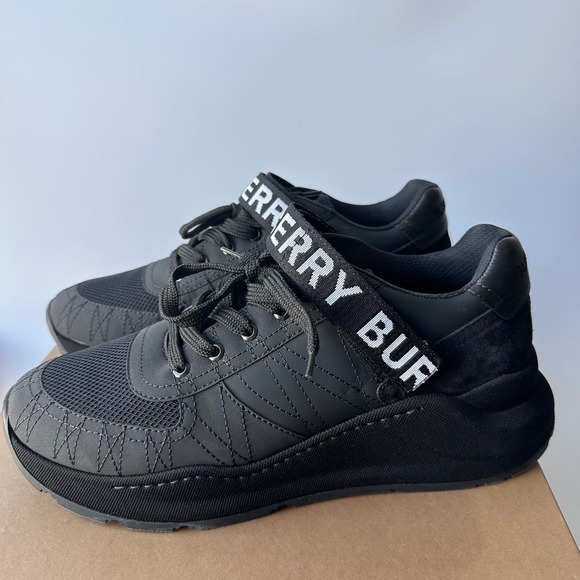 Burberry Ronnie Lace Up Logo Strap Sneaker - Picture 4 of 8